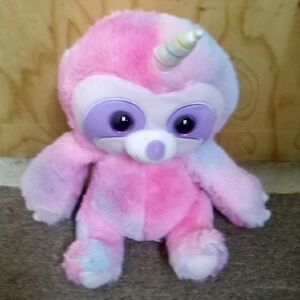 Kellytoy Pink and Purple Stuffed Unicorn